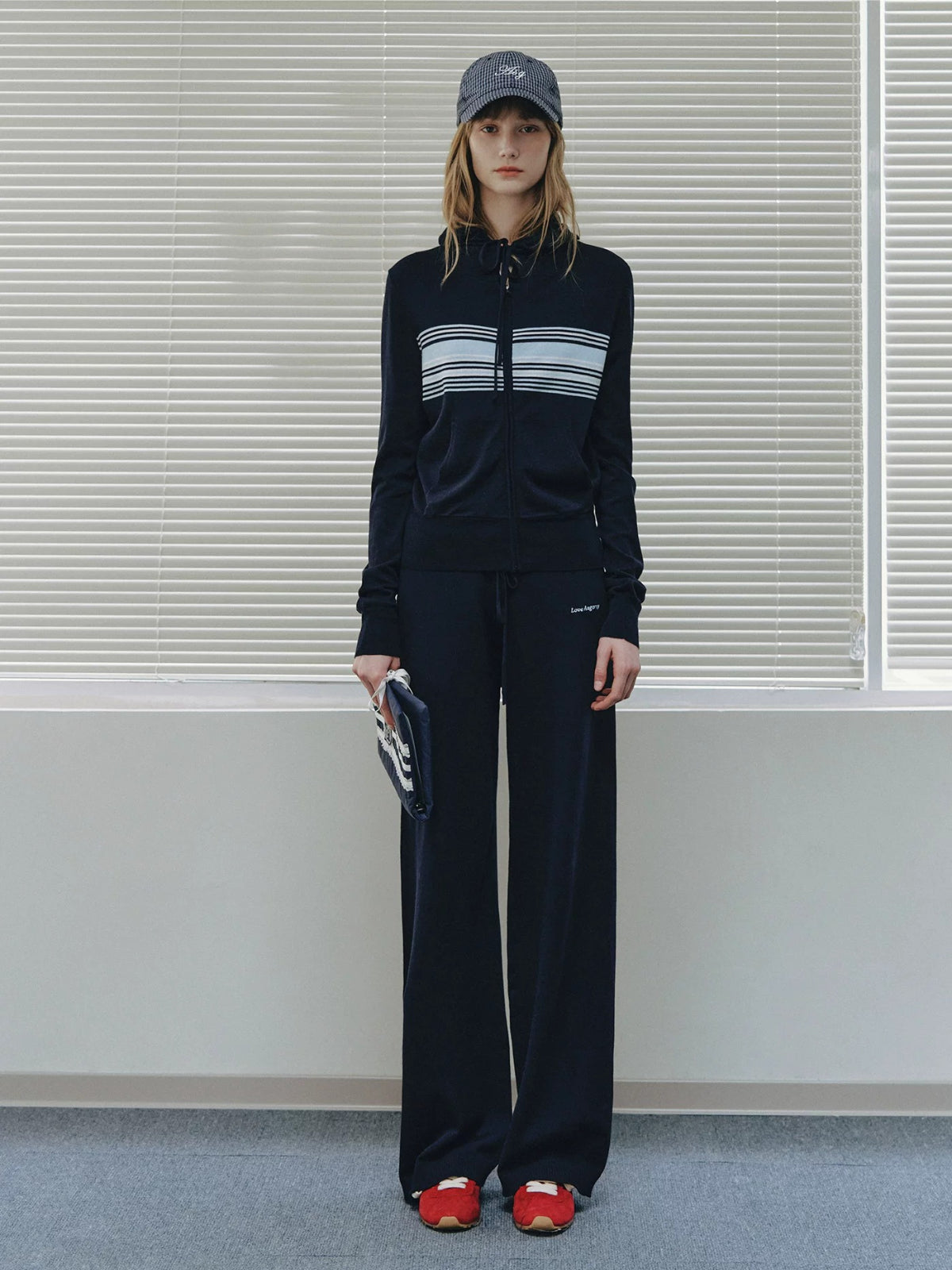 Striped Knit Three Piece Set