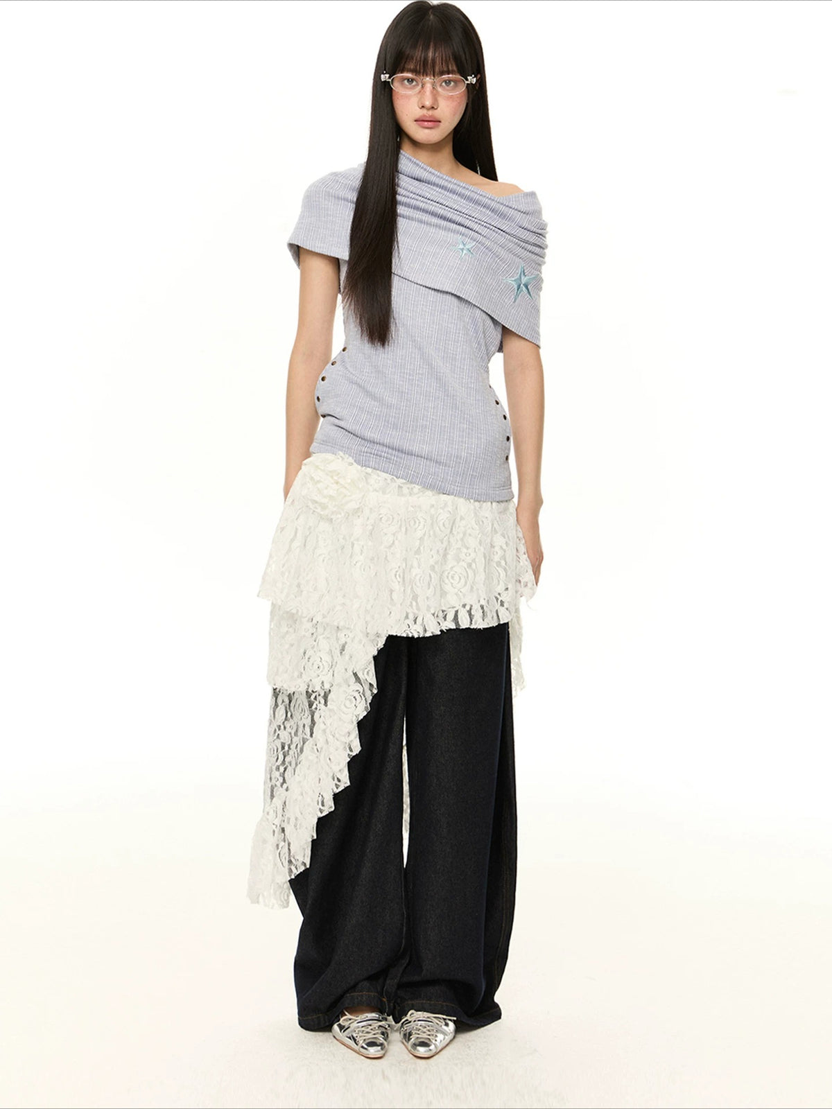 Off Shoulder Knit Top