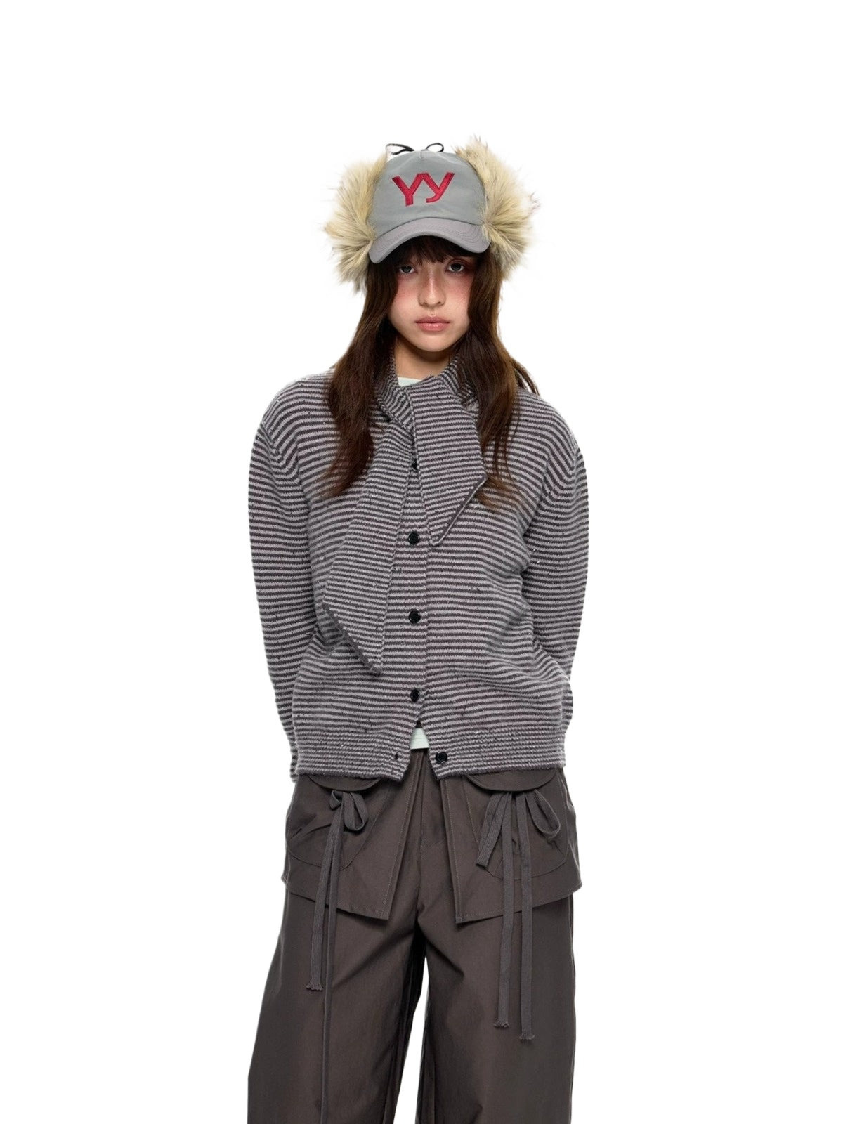 Polar Fleece Knit Cardigan