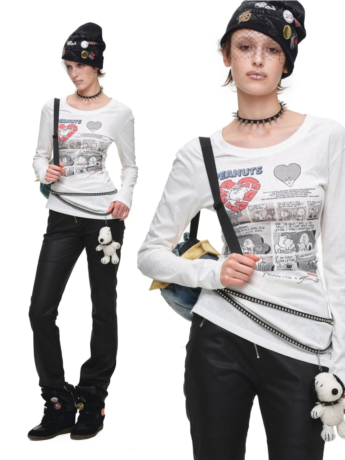 Comic Cutout T-Shirt Dress