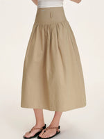 High Waist A Line Skirt
