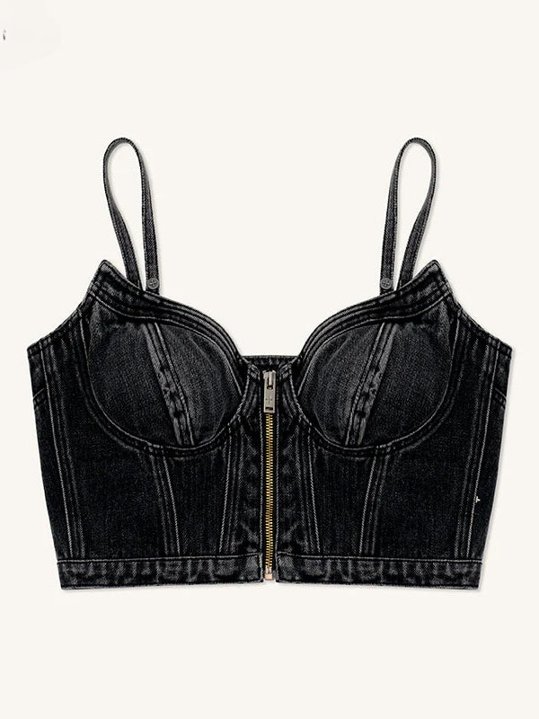 Wild Black Demon Denim Vest