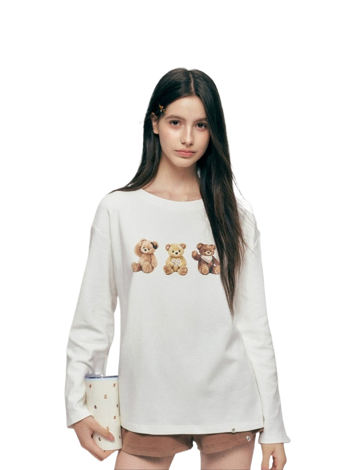 Bear Print Long Tee