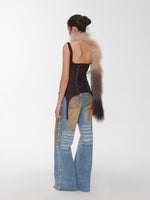 Suede Garter Corset Belt