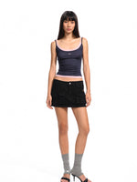 Fake Two-Piece Color-Block Splicing Vest