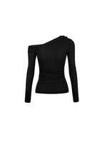 Skins Asymmetric One-Shoulder Knit Top
