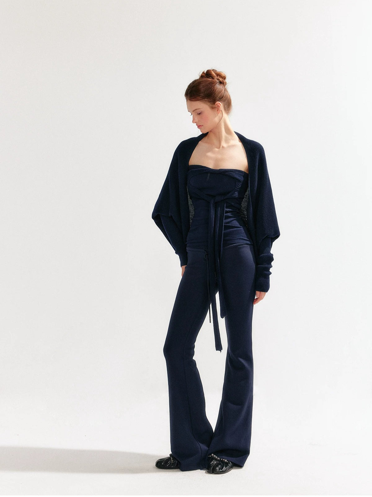 Lazy Knit Cardigan Tank Set