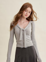 Navy Collar Knit Sweater