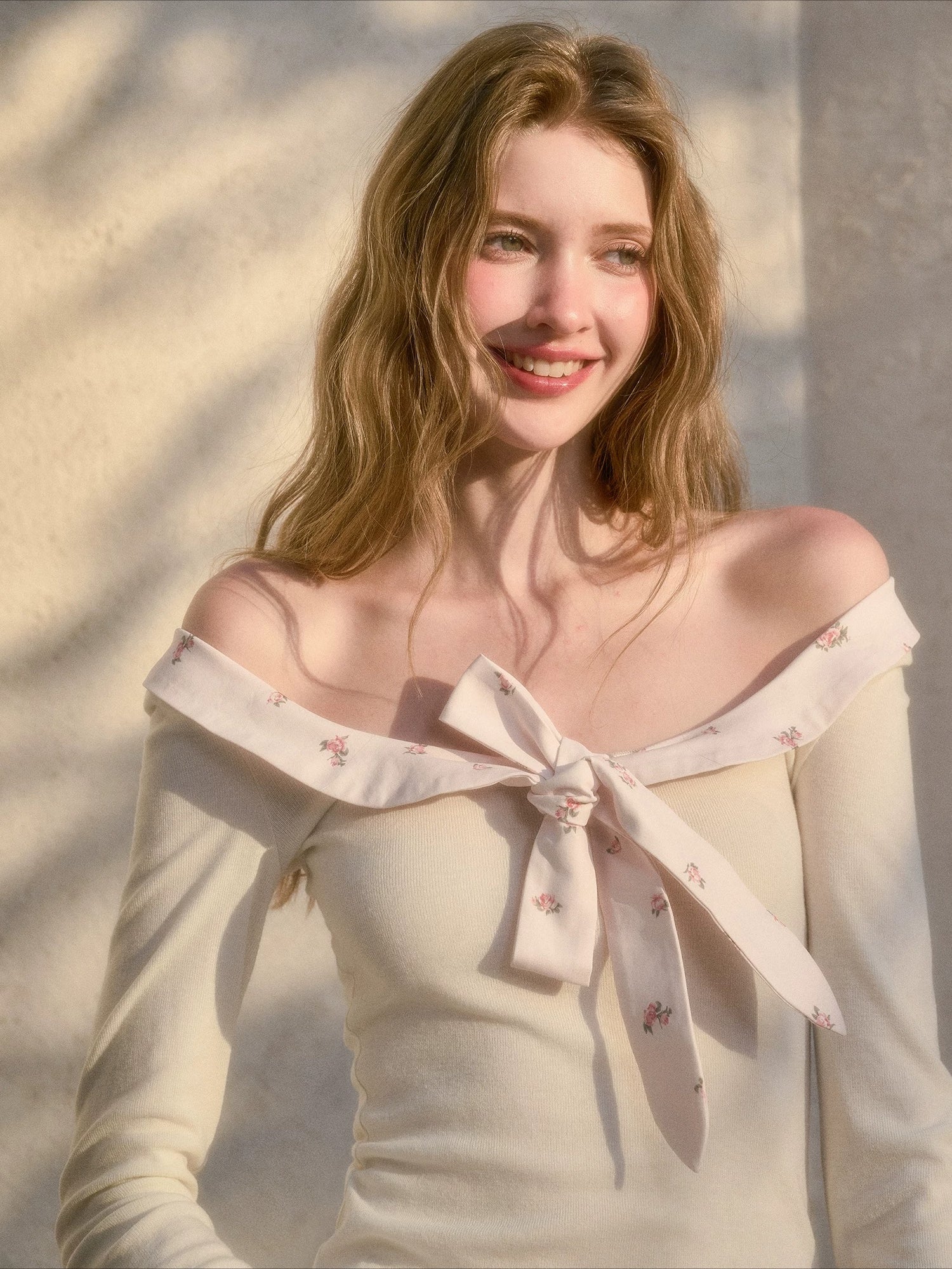 Bow Tie Knit Top