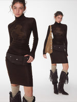 Crystal-Embellished Turtleneck