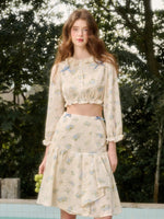 Comfortable Cotton Embroidered Shirt & Skirt Set