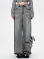 Handwritten Logo Pocket Straight Leg Jeans