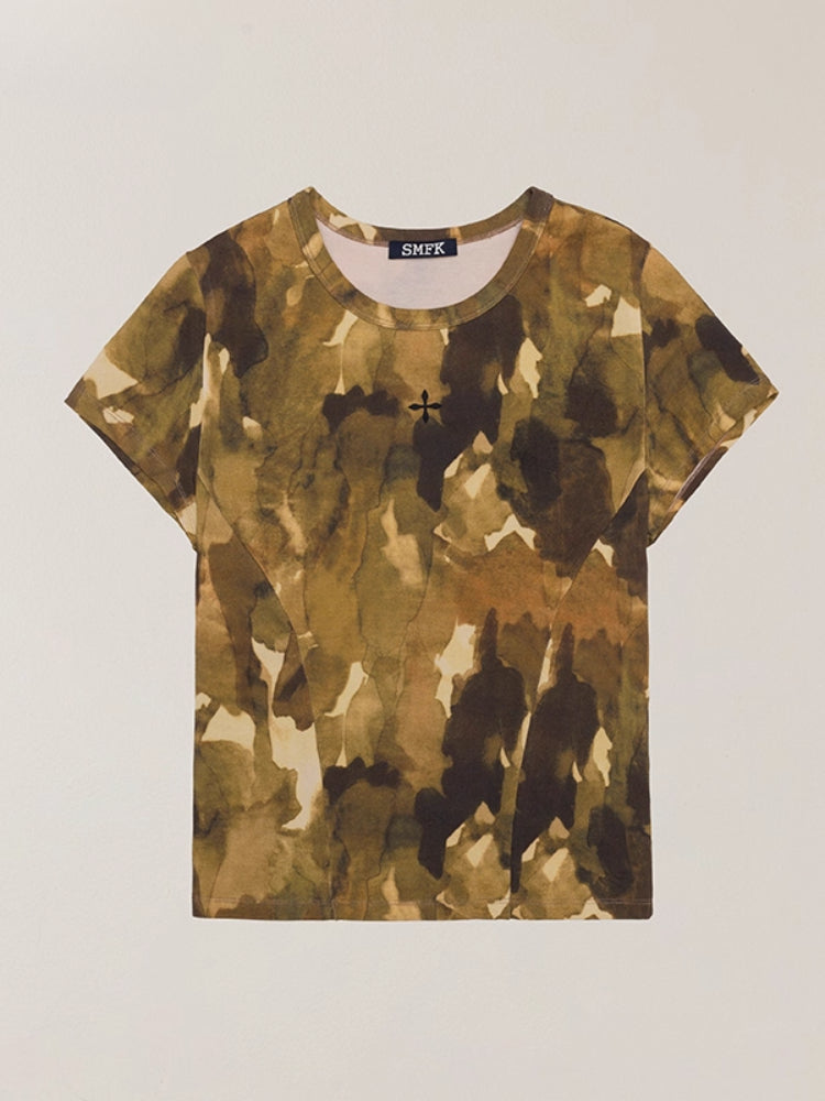 Vintage Hurricane Fade Body Tee Hurricane Camouflage