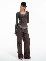 Detachable Strap Cargo Pants