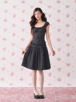 Floral Stripe Top & Skirt Set