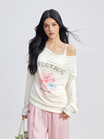 Floral Draped Tee