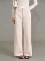 French Lace Wide Leg Jeans
