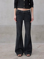 Asymmetric Denim Shirt Set