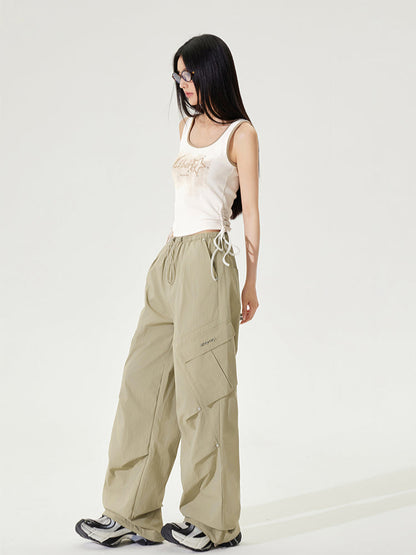 Color-block Tie-up Fitted Tank Top