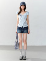 Polka Dot Tie Blouse