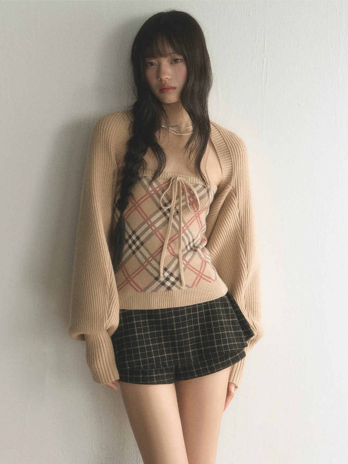 Argyle Knit Layer Set
