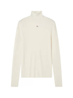 Cloud Fir Wool Turtleneck Knit Top