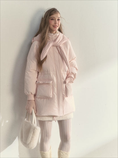 Scarf Hood Down Coat