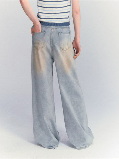 Shimmer Wide Leg Jeans