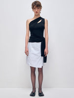 Irregular Slanted Single Shoulder Vest