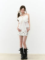 Large Bow Pleated Lightweight Cami Vest