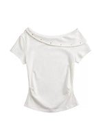 Airy Asym Tee Pants Set