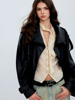 Shawl-Lapel Double-Breasted Jacket