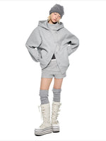 Hooded Wool Blend Jacket