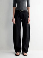 Cross-Design Low-Waisted Casual Pants