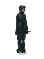 Punk Stand Collar Leather Jacket