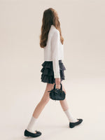 French Ruffle Mini Skirt