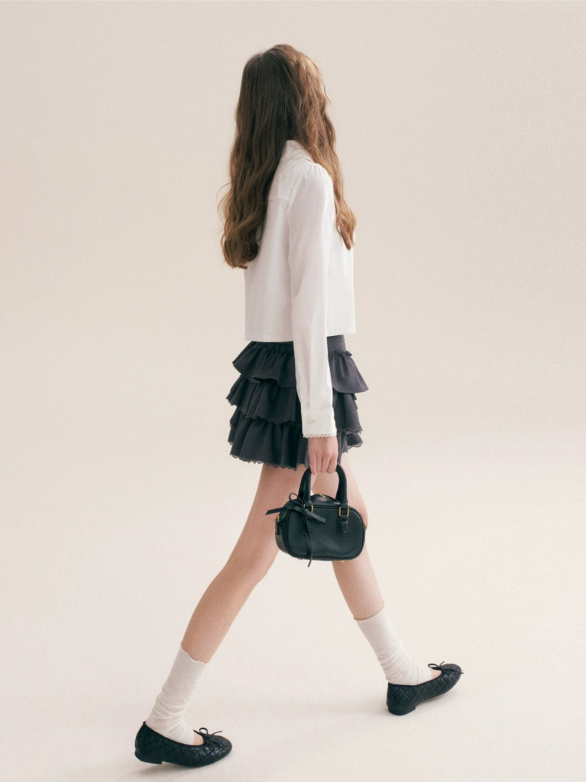 French Ruffle Mini Skirt