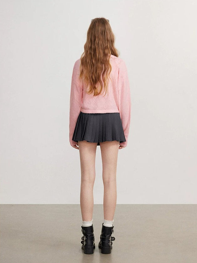 Bow Camisole Cardigan Set