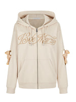 Heart Cutout Hoodie Jacket