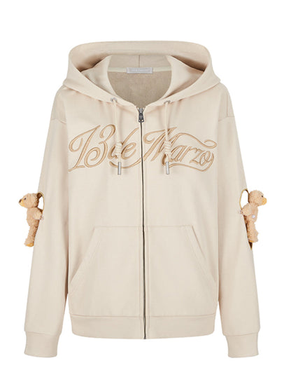 Heart Cutout Hoodie Jacket