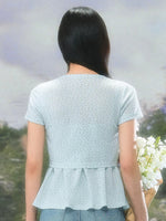Light Blue Floral Twinset