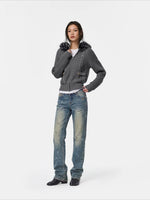 Solomon Cable Knit Hooded Cardigan