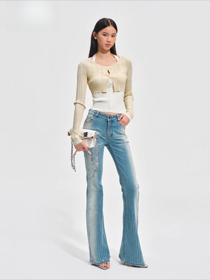 Ballerina Knight Layered Halter Knit Cardigan