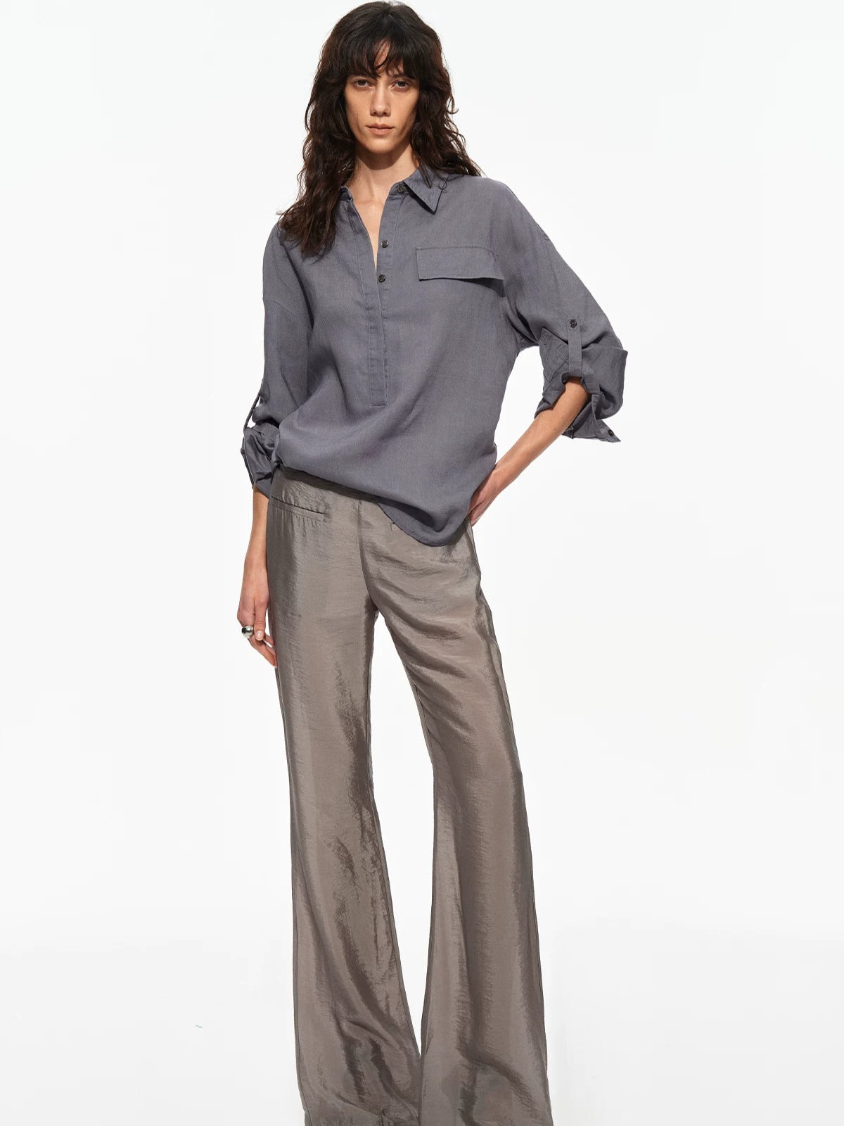 Silky Flare Pants