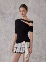 Lace Strap Tencel Top