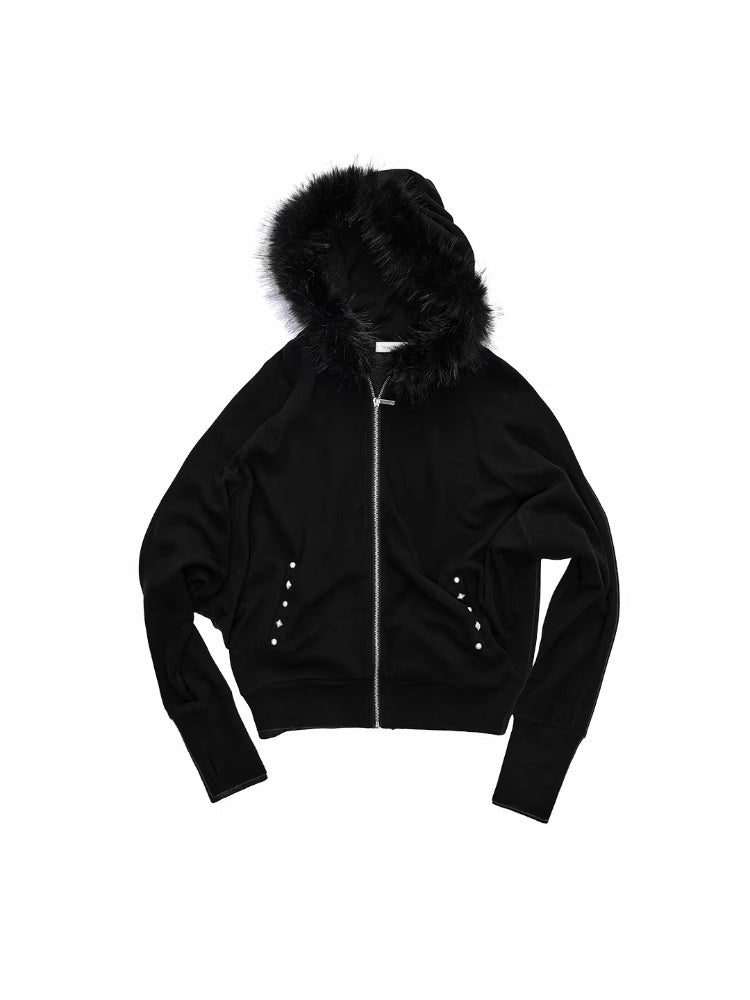 Studded Batwing Hoodie Set