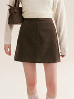 Corduroy A Line Skirt