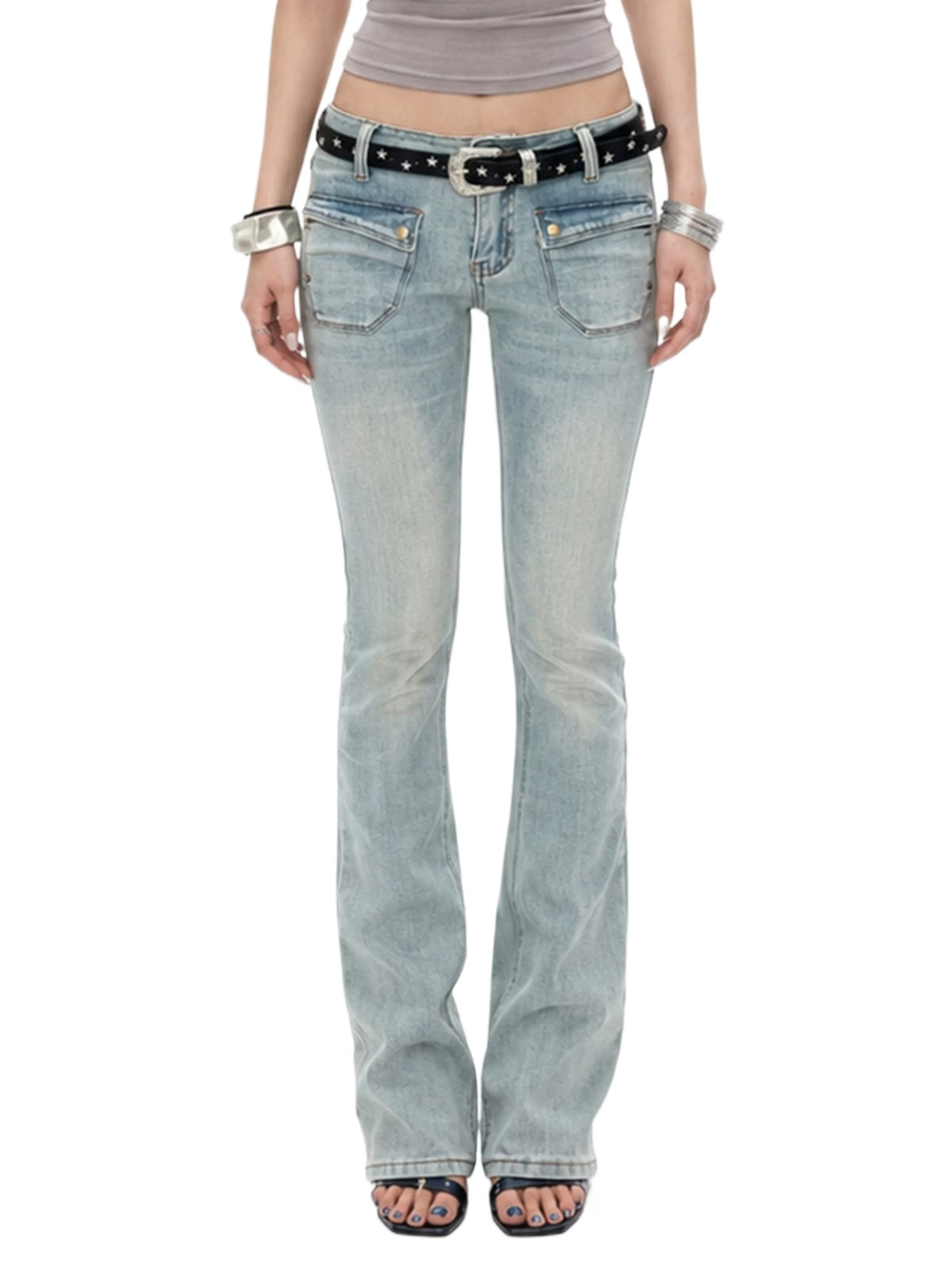Y2K Low Rise Flare Jeans