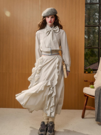 Organic Cotton Gingham Shirt Set