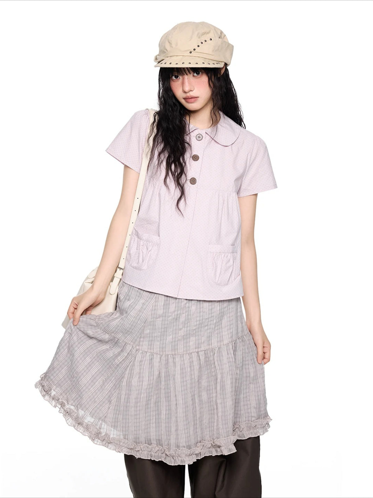 Polka Dot Peter Pan Tee